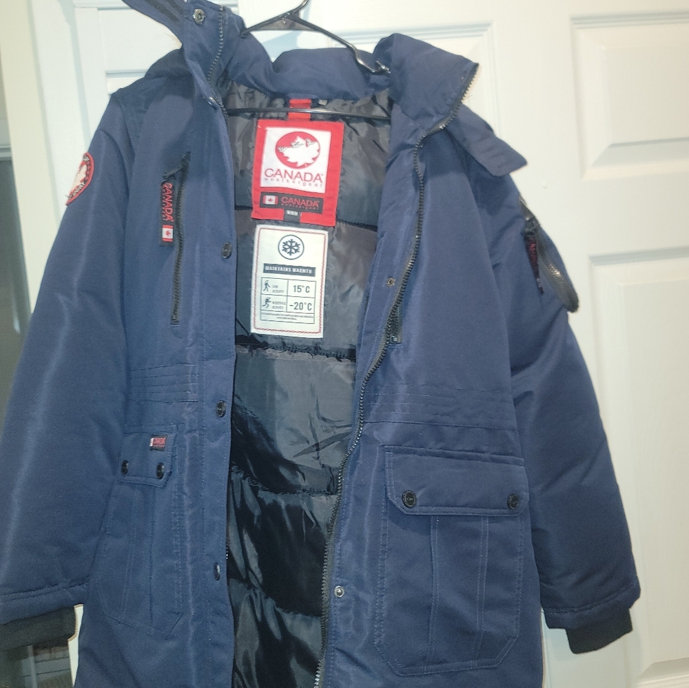 Canada Goose Blue Performance Jacket with Hood